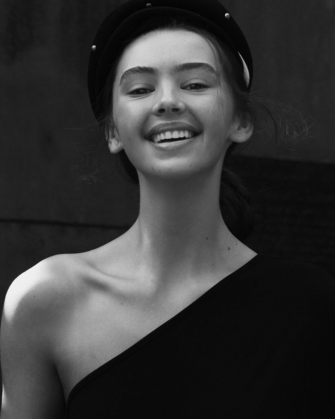 Fine-art black and white portrait by Heather Tammaro